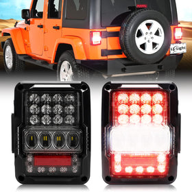 LX-LIGHT front view of right and left tail lights showing fit and finish