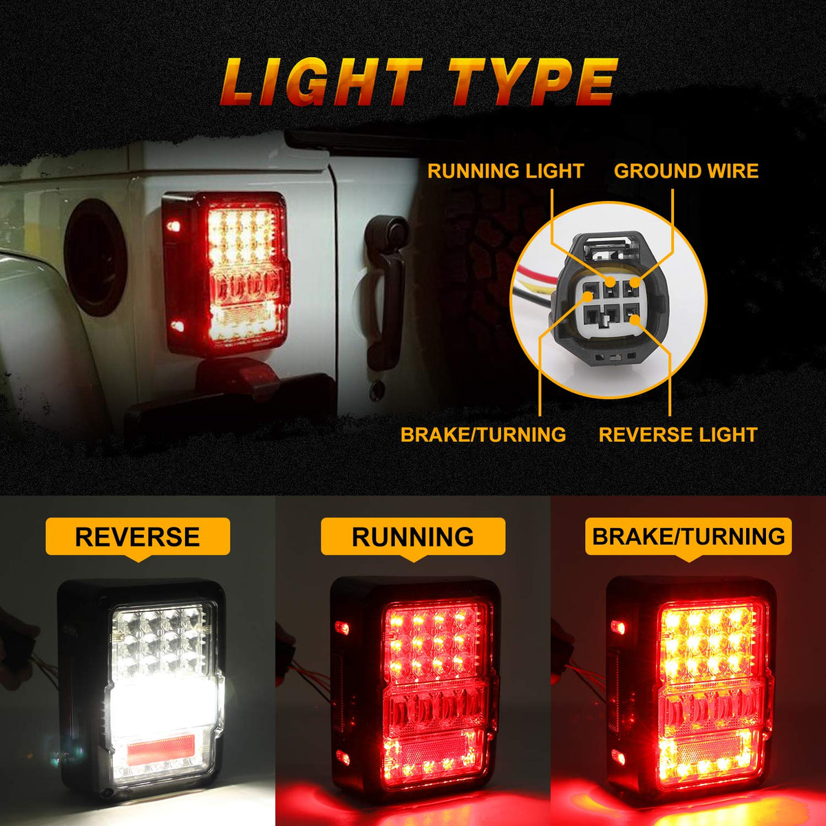 LX-LIGHT installed on Jeep Wrangler JK demonstrating improved rear visibility