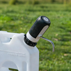 LXLO adapter installed on RotopaX 2-gallon container for secure, tool-free setup
