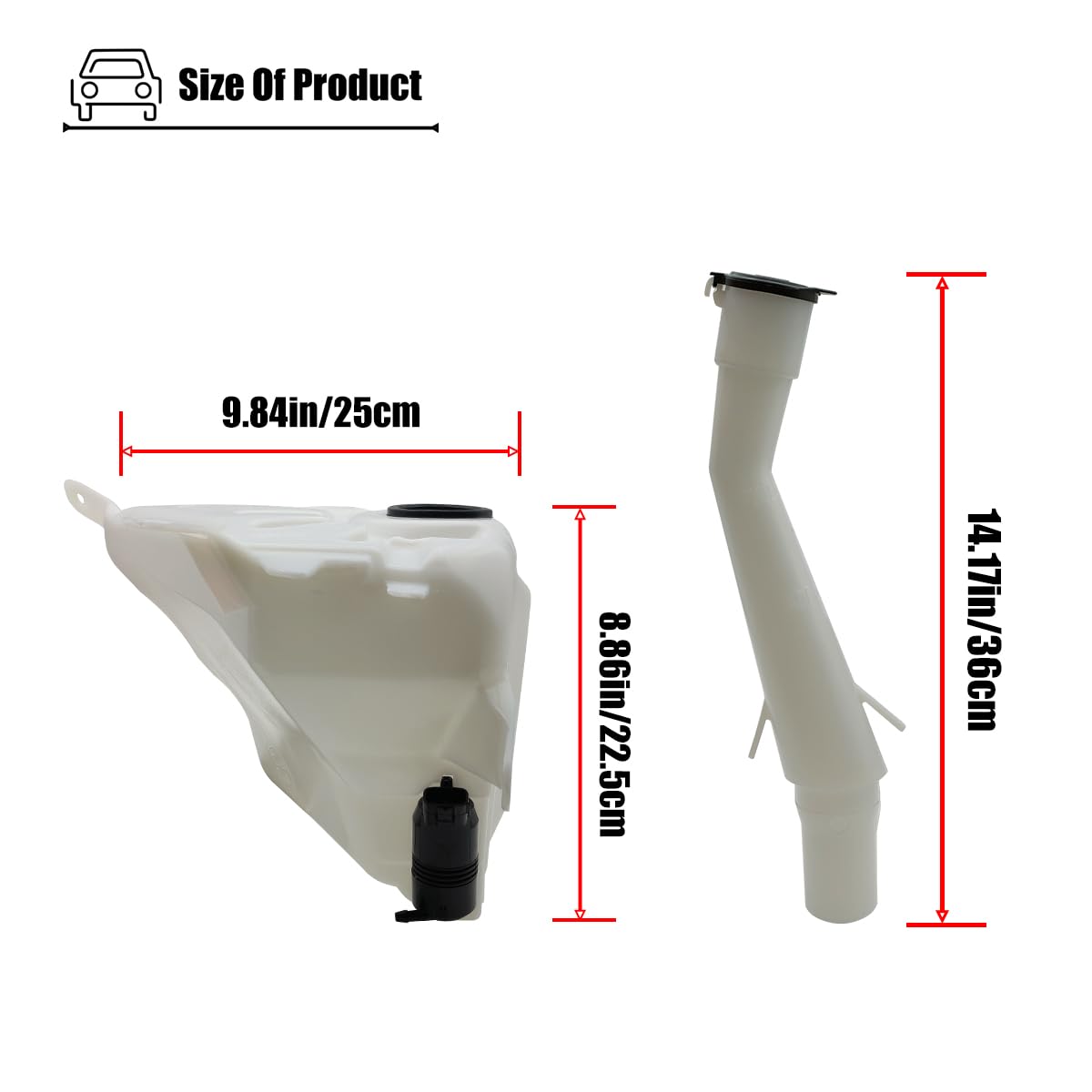 LXROAR01 filler neck and cap detail for easy refilling benefit