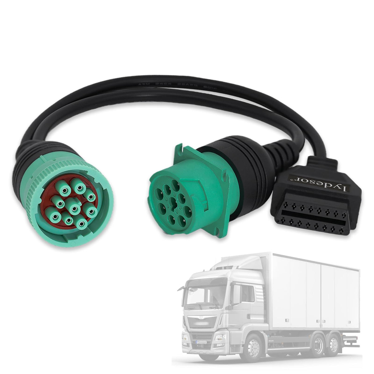 lydesor front connector assembly showing durable molded housing and secure fit