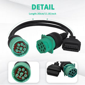 lydesor obd2 female end detail highlighting universal socket benefit for scanners