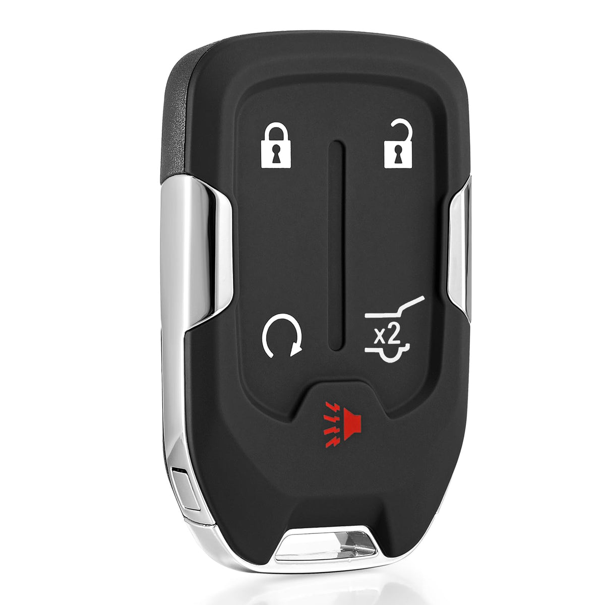 LYFUCESS front view of key fob showing button layout and a clear fit