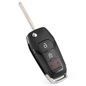 LYFUCESS front view key fob showing buttons and shell, indicates reliable remote access
