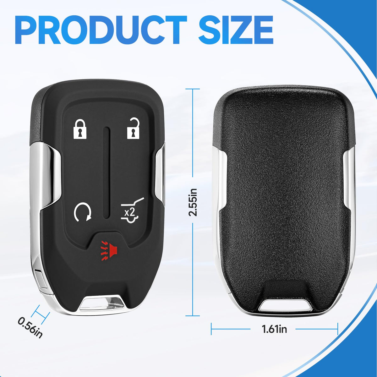 LYFUCESS key fob in hand showing scale and ergonomic advantage