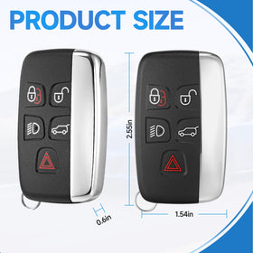 LYFUCESS key fob beside credit card showing compact size benefit