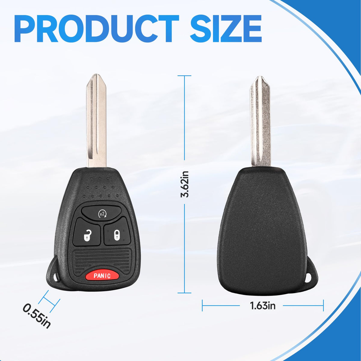 LYFUCESS uncut key blank beside original for precise cutting benefit