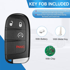 LYFUCESS fob near a Jeep Compass illustrating compatibility confidence