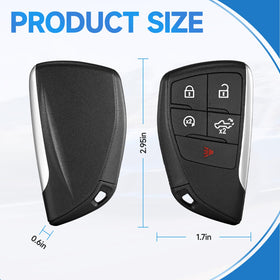 LYFUCESS remote held in hand to show scale and comfortable, ergonomic grip benefit