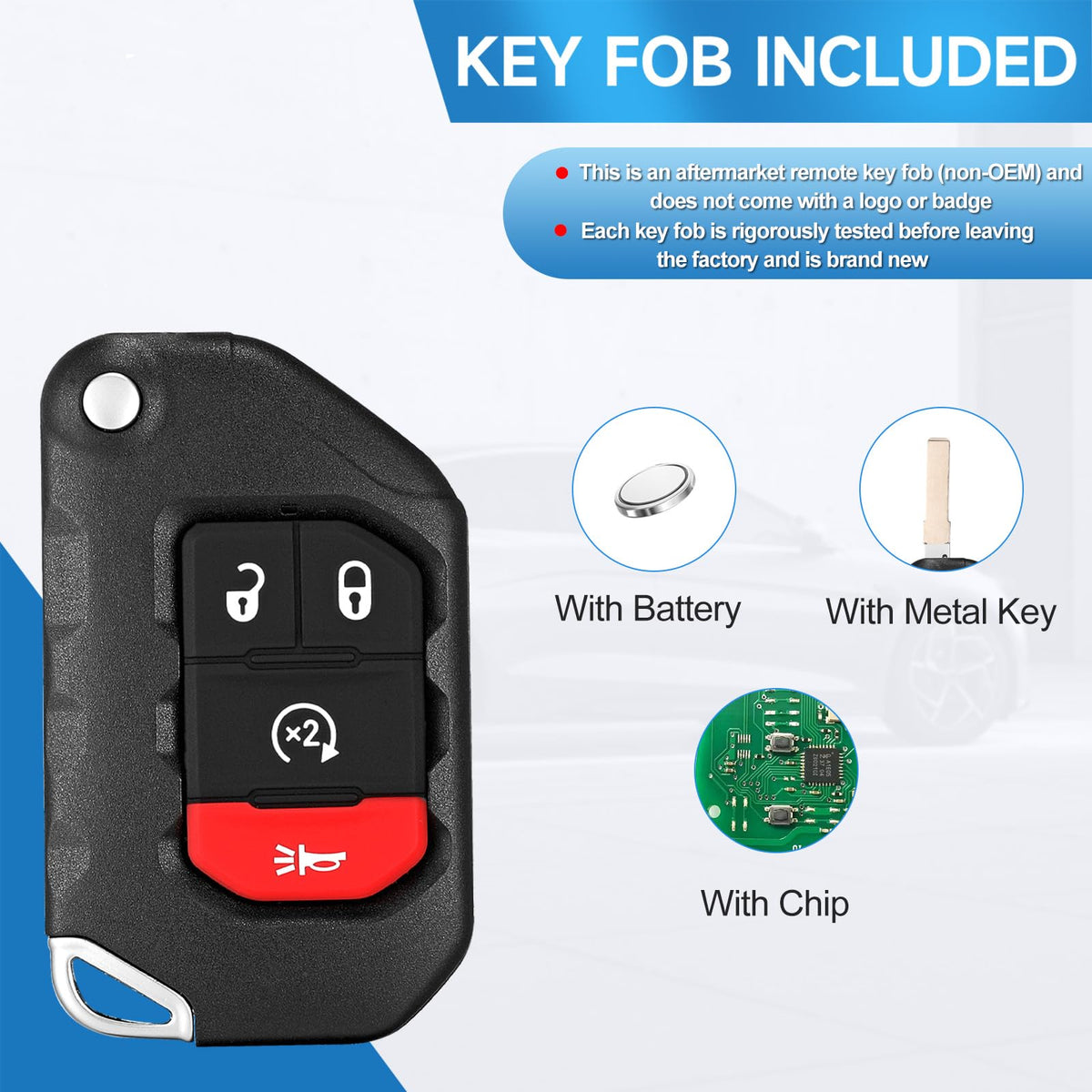 LYFUCESS packaged key fob ready to ship with secure packaging benefit