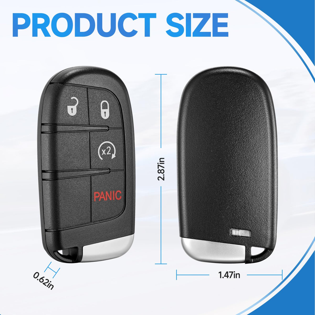 LYFUCESS next to coin size comparison showing compact convenience