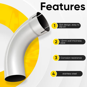 LYLCDDP side profile of mandrel bend demonstrating smooth curve and improved flow