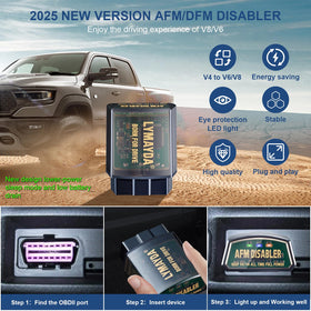 LYMAYDA disabler OBD plug detail illustrating secure connection and easy use