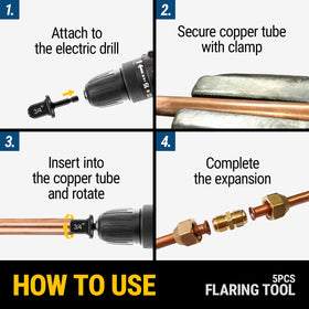 LYNCSEDAR flared tube connection ready for valve fitting to ensure leak-resistant fit