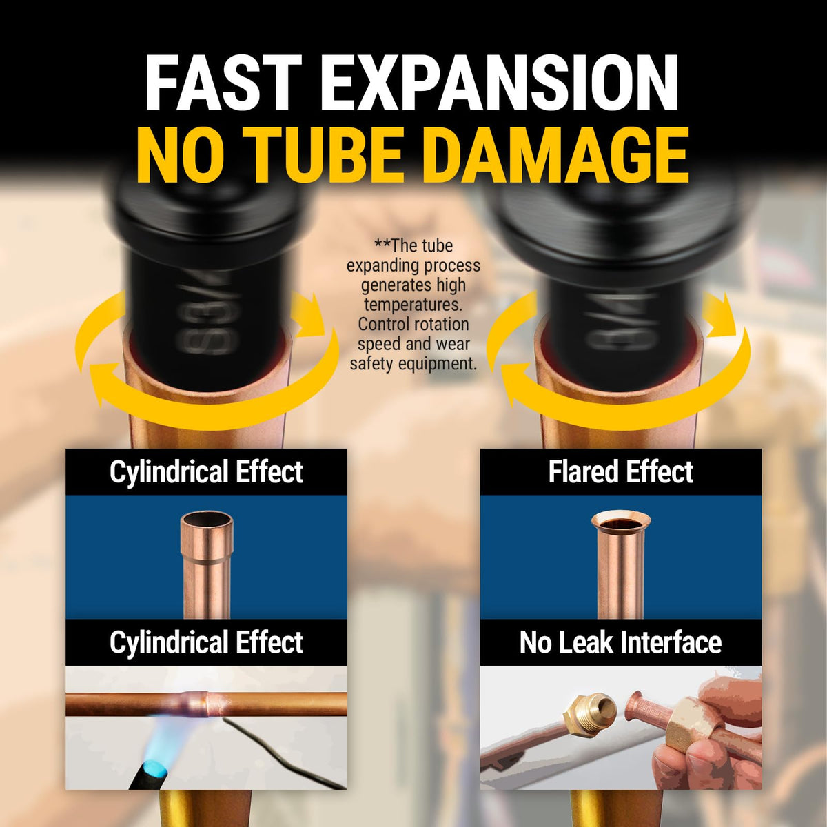 LYNCSEDAR in-drill-use expanding copper tube on-site for faster repairs