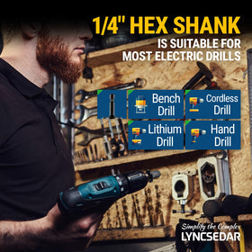LYNCSEDAR worksite lifestyle with technician using bits on HVAC lines for efficiency