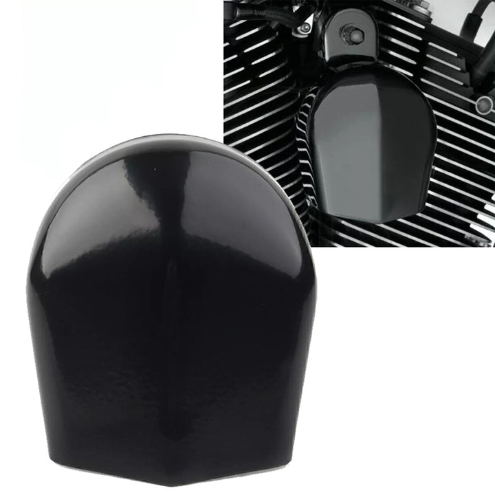 Lynlane gloss black horn cover front view showing clean styling and instant visual upgrade