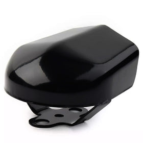 Lynlane horn cover on touring motorcycle in street setting showing enhanced curb appeal