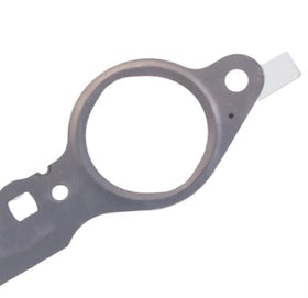 LYNSHINE three exhaust manifold gaskets detail view illustrating precise port alignment