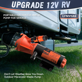 Lynvire garden hose rinse port enabling easy tank flushing and cleaning