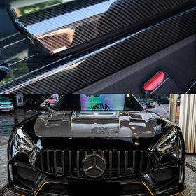 Lypumso close-up carbon fiber texture highlighting realistic depth