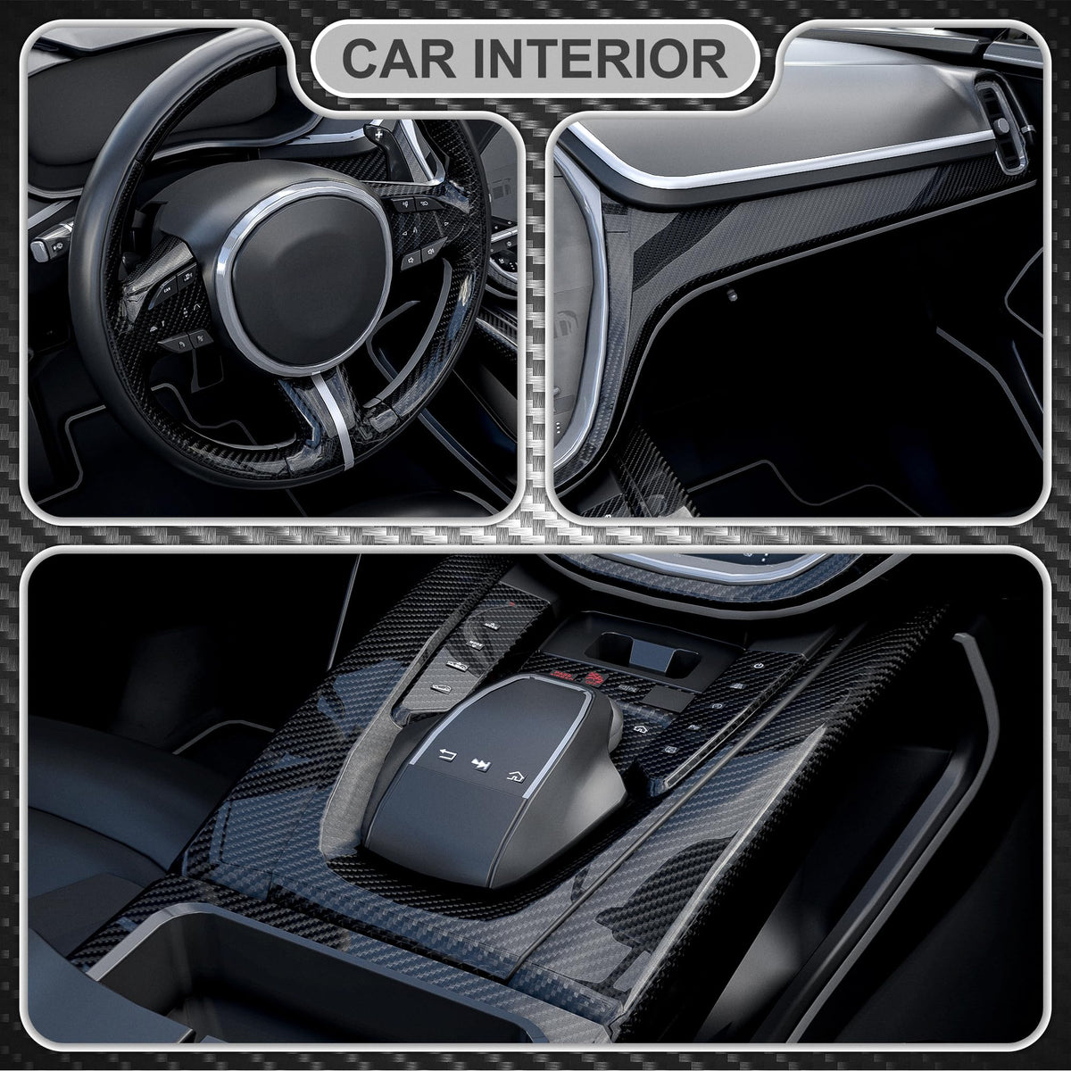 Lypumso applied on dashboard improving interior aesthetic and grip