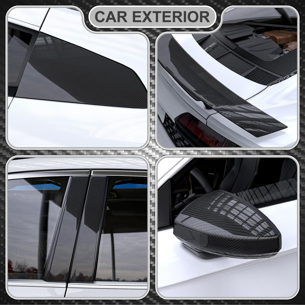Lypumso wrapped mirror housing showing seamless fit and style