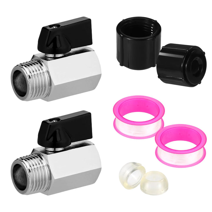 Lyreh front view of plugs and caps showing complete set for quick replacement