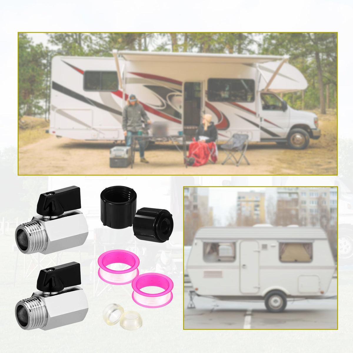 Lyreh in-use on a travel trailer during maintenance showing convenience and readiness