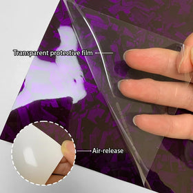 LZLRUN film self-healing demo with minor scratch reduced for maintained sheen