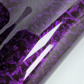 LZLRUN close-up of forged carbon texture showing realistic depth and glossy finish