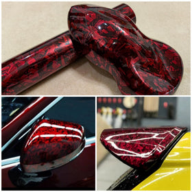 LZLRUN applied to car hood demonstrating glossy effect and upgraded appearance