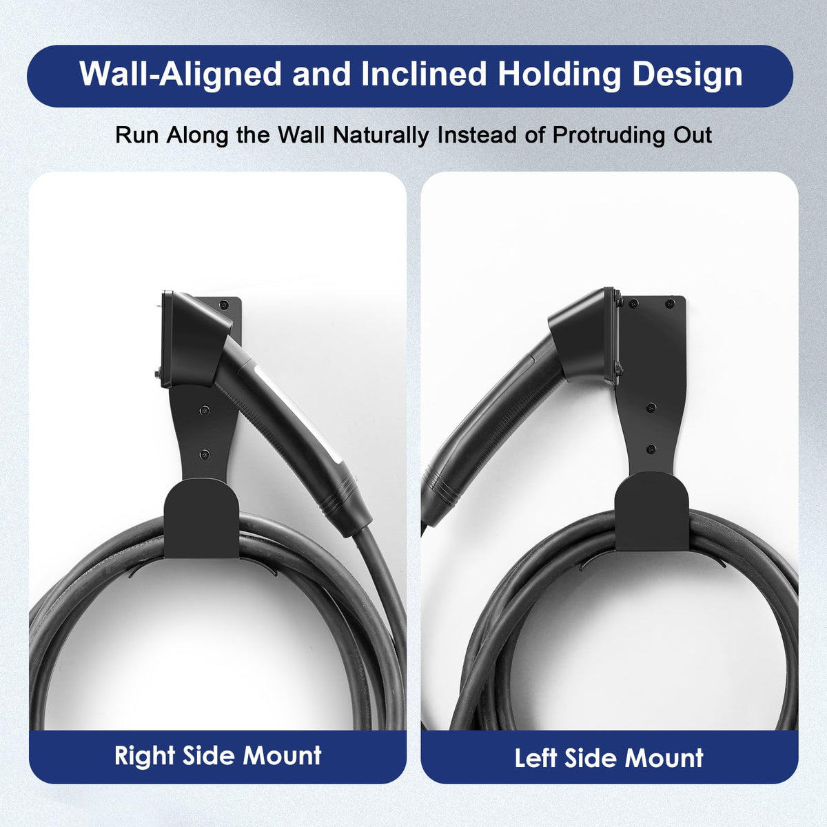 LZSTEC angled mount shows natural cable hang for less stress