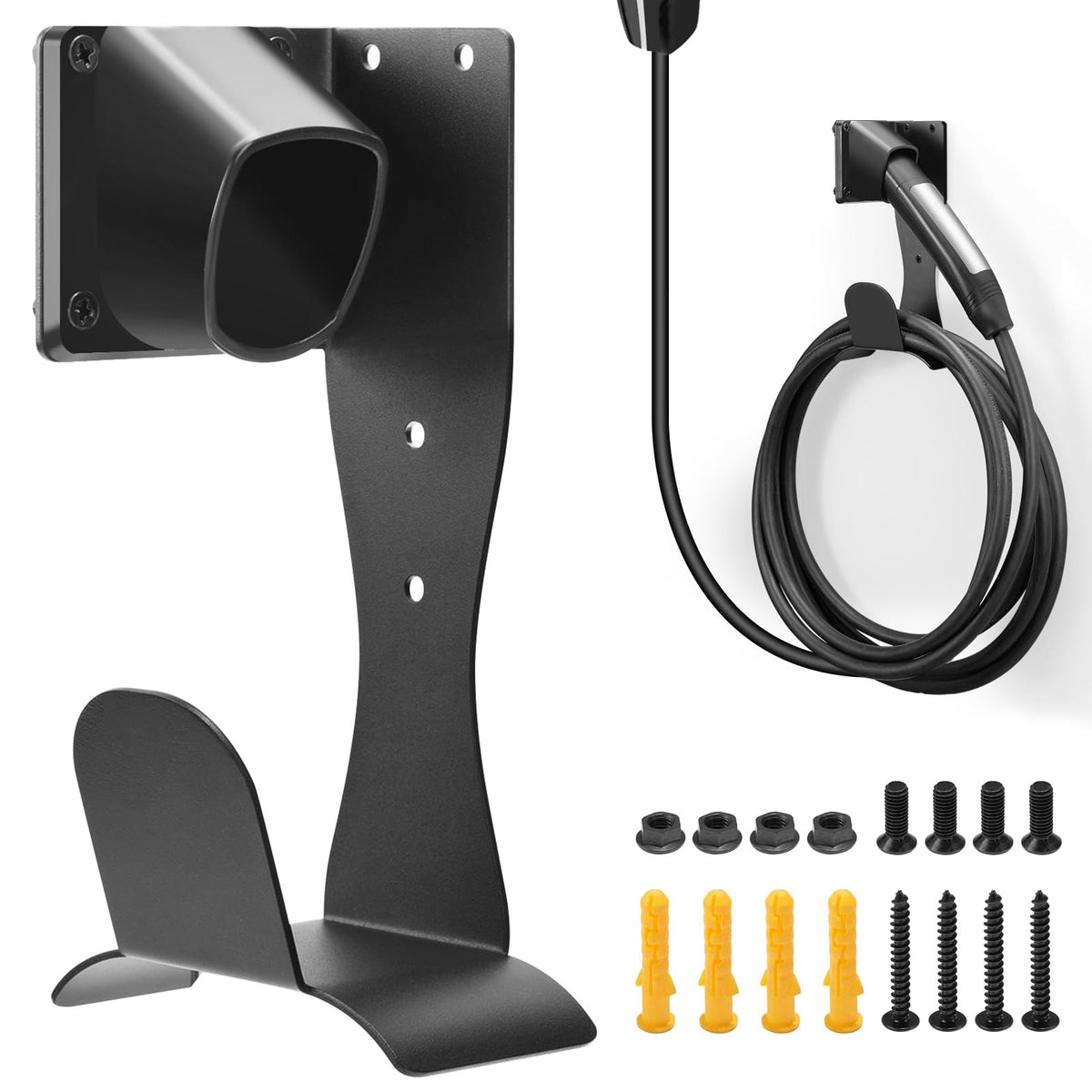 LZSTEC front view flush-mounted holder keeps charger compact and protected