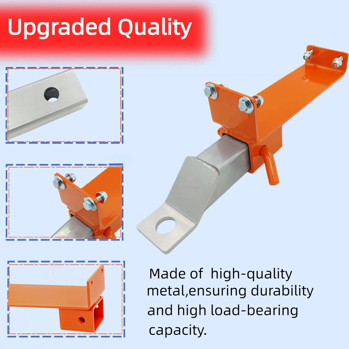LZXQYMX included hardware and bent clevis locking pin for secure towing