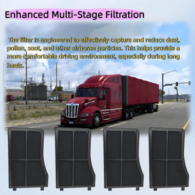 LZXQYMX installed in truck cab interior, improved cabin air comfort