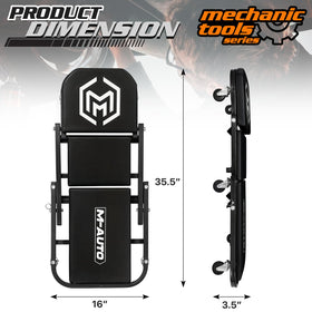M-AUTO close-up of thick padded cushion showing comfort benefit