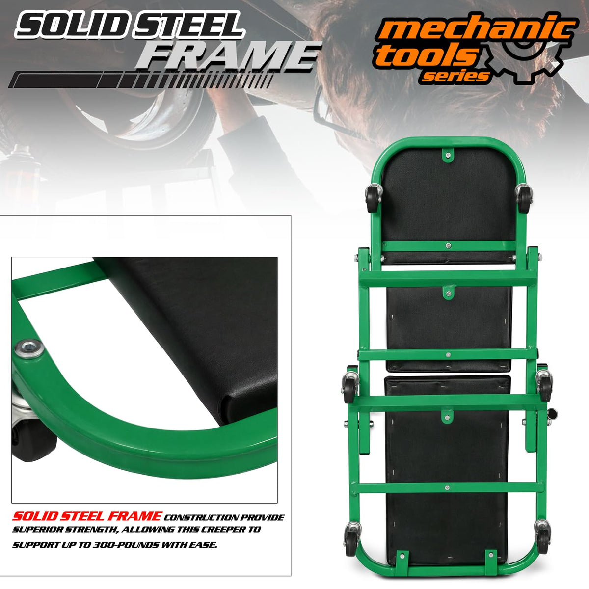 M-AUTO view of steel frame welds showing robust construction for longevity