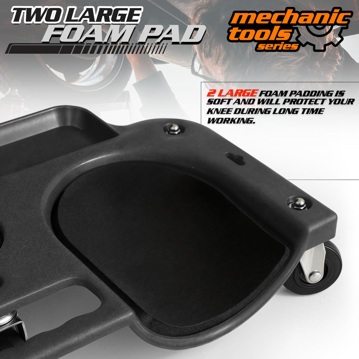 M-AUTO side profile under car showing low clearance access benefit