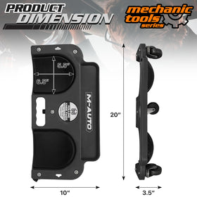 M-AUTO close-up of built-in tool tray keeps tools organized and easy to reach