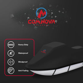 M COMNOVA OUTDOORS jet ski on trailer covered during transport for protection