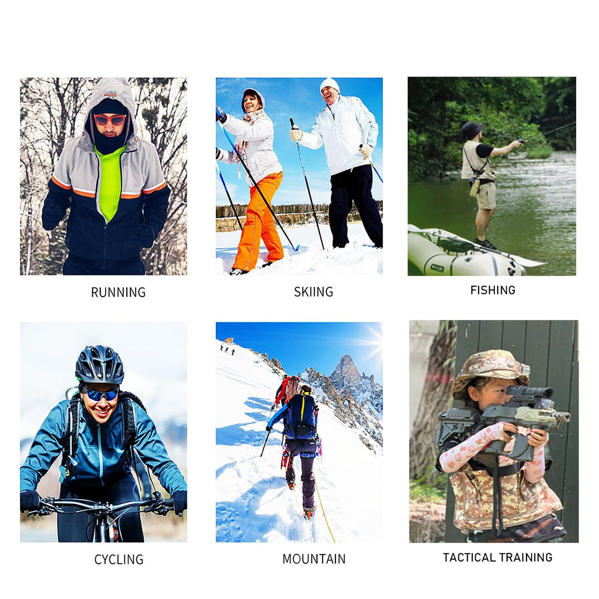 M.K ZIZZYPOP set showing multiple wearing styles for versatile use