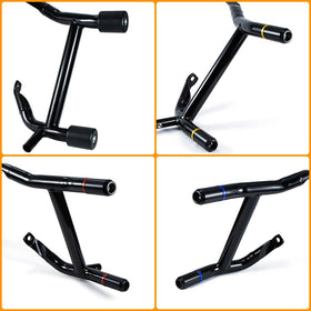 M Maintenanse end-tube sliders displayed to absorb scuffs and reduce damage
