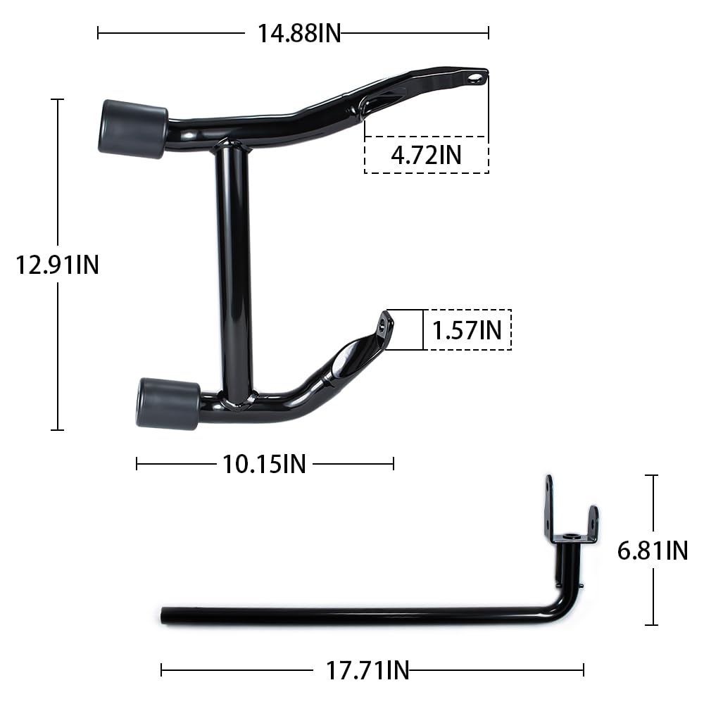 M Maintenanse guard installed on Harley touring bike showing integrated appearance