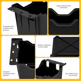 M MATI battery box installed in Polaris Ranger demonstrating correct fitment