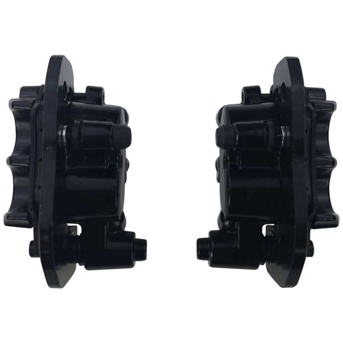 M MATI caliper beside worn caliper comparison illustrating improved stopping reliability