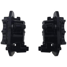 M MATI caliper beside worn caliper comparison illustrating improved stopping reliability