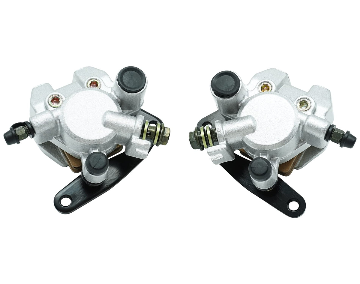 M MATI front caliper pair showing complete assemblies and mounting brackets, ready to replace OEM