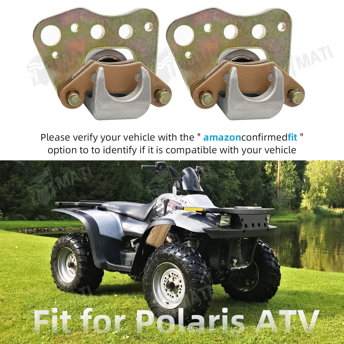 M MATI calipers installed on Polaris front end demonstrating restored braking control