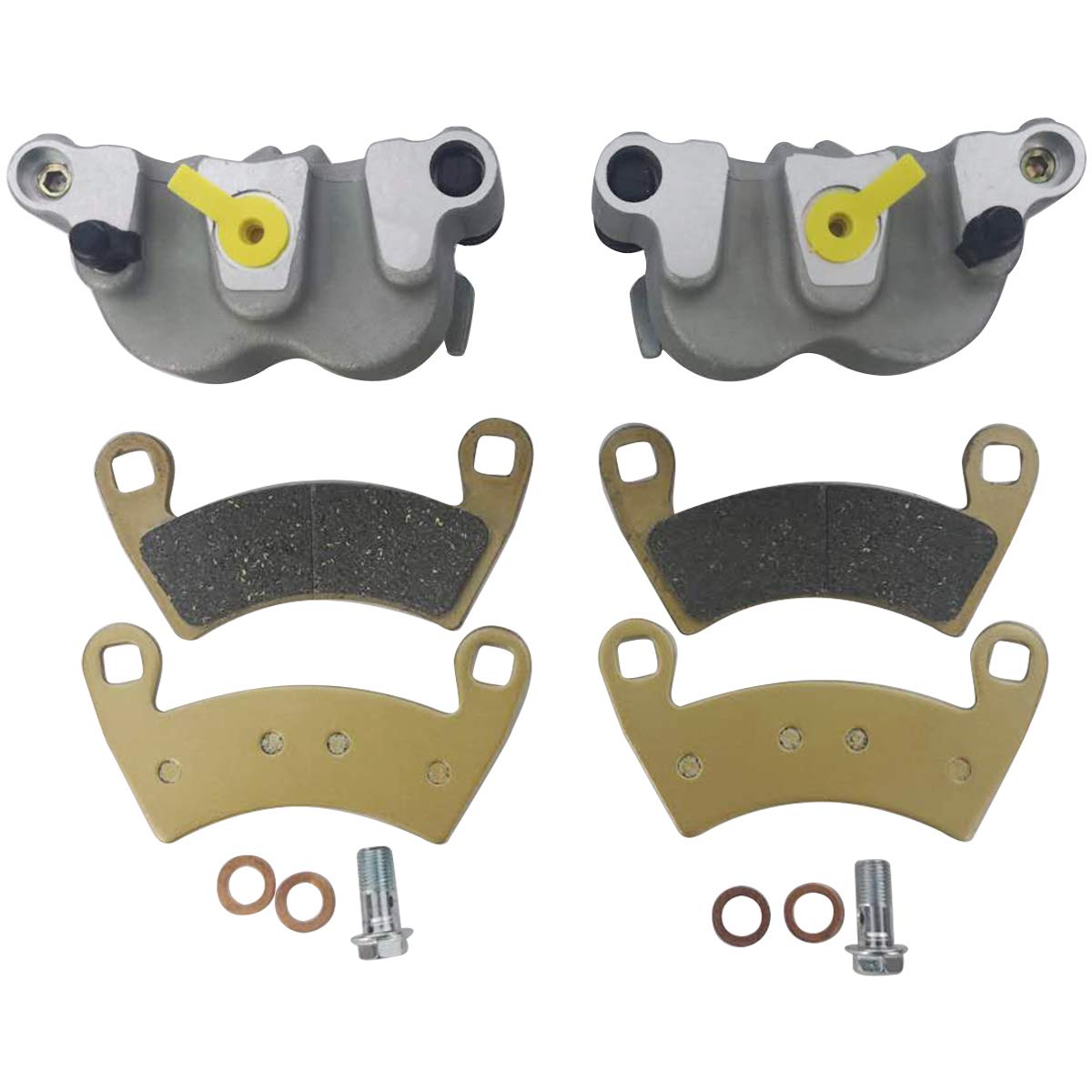 M MATI front calipers in box showing ready-to-install condition and confidence